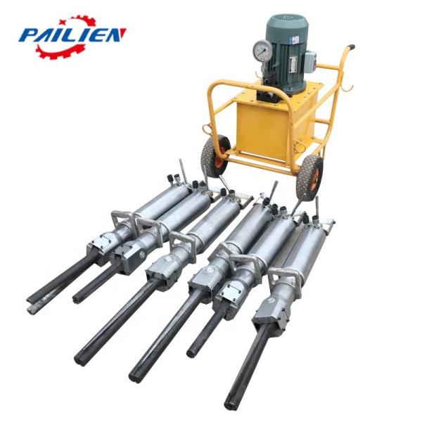 Máy tách đá thủy lực sử dụng bộ nêm tách chuyên dụng cho đá granite và đá cẩm thạch