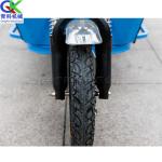 Xe điện làm sạch bằng thép không gỉ Xe chở rác ba bánh 500L