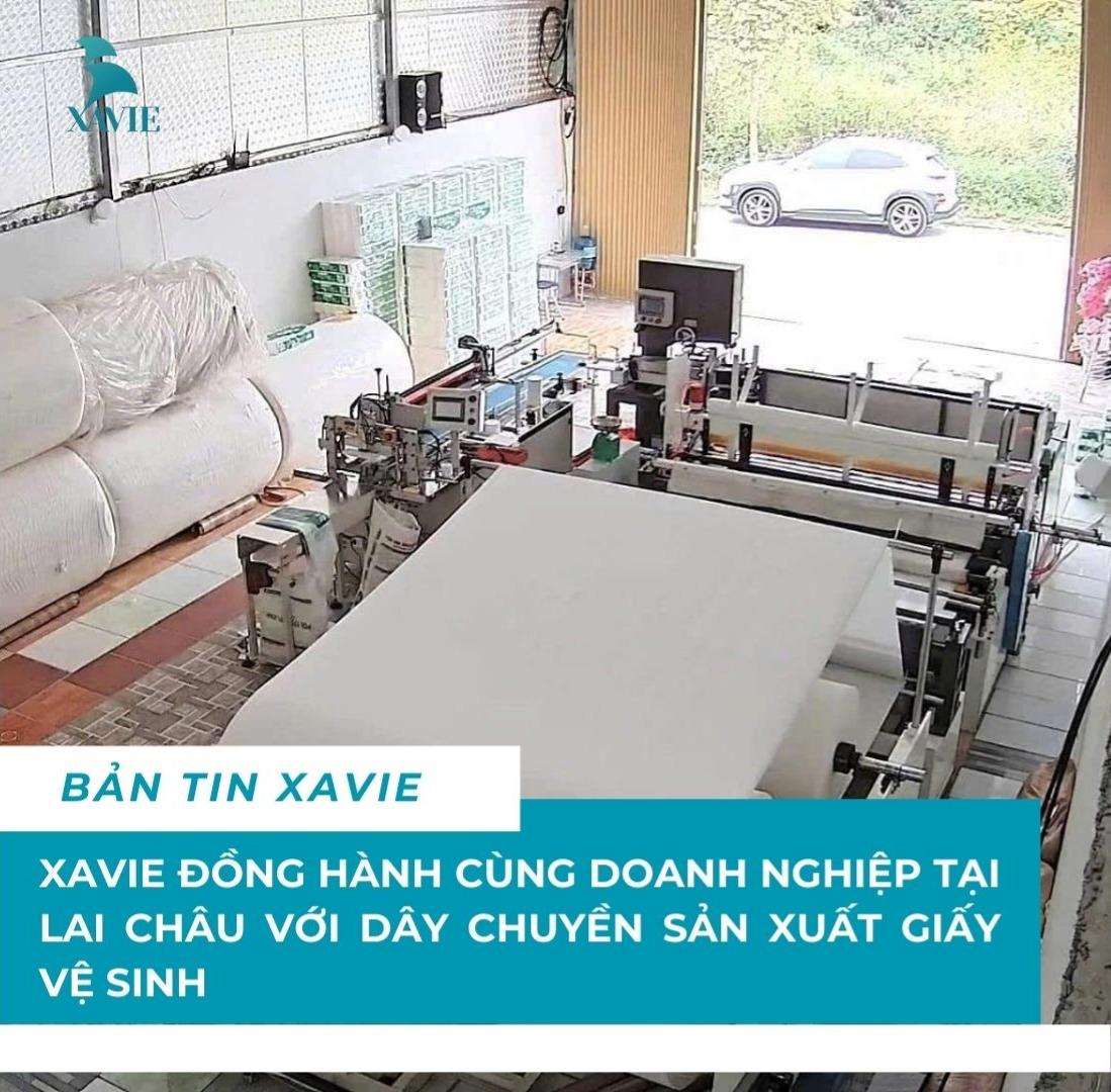 Dây chuyền sản xuất giấy vệ sinh XAVIE tại Lai Châu