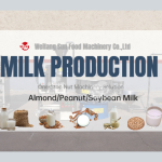 Cashew and almond milk grinding & extracting machine.