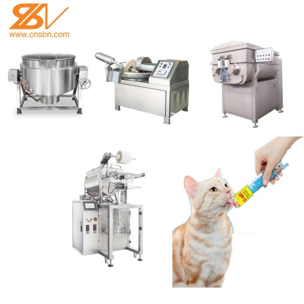 Chicken Beef Fish Rabbit High Meat Protein Wet Food cat Strip Processing Making Machine