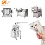 Chicken Beef Fish Rabbit High Meat Protein Wet Food cat Strip Processing Making Machine