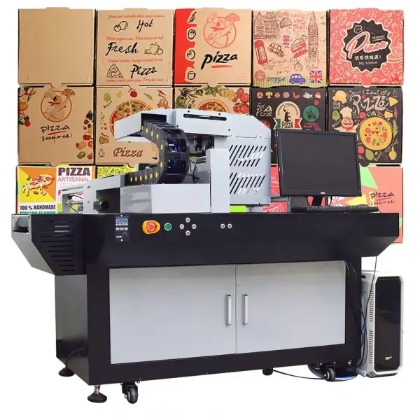 铜版纸箱uv导带打印机快递纸质包装盒覆膜纸袋数码高速无版印刷机