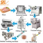 Chicken Beef Fish Rabbit High Meat Protein Wet Food cat Strip Processing Making Machine