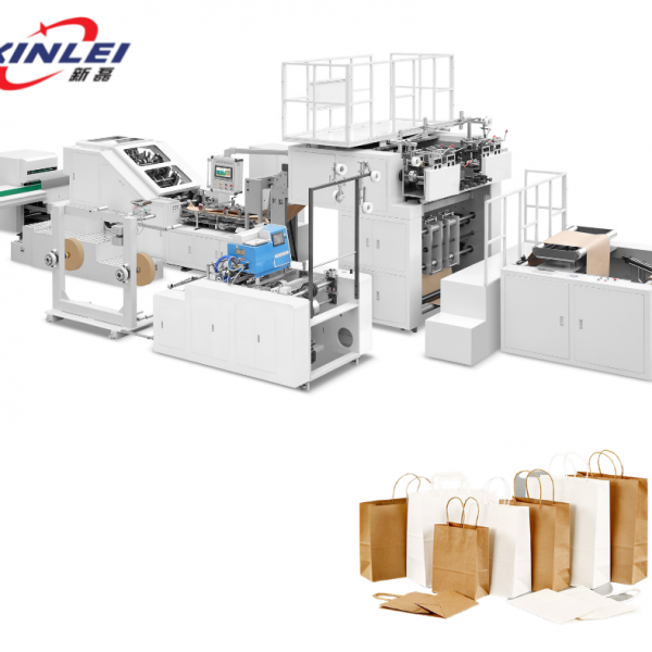 Máy làm túi giấy Kraft đáy vuông hoàn toàn tự động tốc độ cao