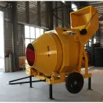 混凝土滚筒搅拌机 出口款JZC350型搅拌机可拖行滚筒搅拌机
