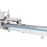 数控双头精密切割锯断桥铝合金门窗设备铝型材45度斜切重型机器