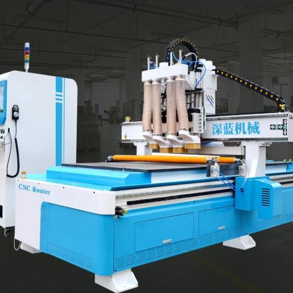 四工序木工开料机板式家具柜门开槽全自动木工雕刻机 数控开料机