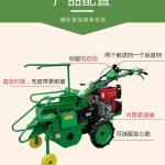 有客人需要一台“单行玉米收获机 玉米棒子剥皮粉碎收割一体机 手扶自走玉米收割机”