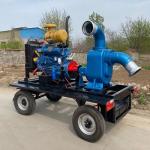 程煤柴油防汛应急泵车拖车式自吸移动泵车市政大流量排涝泵车