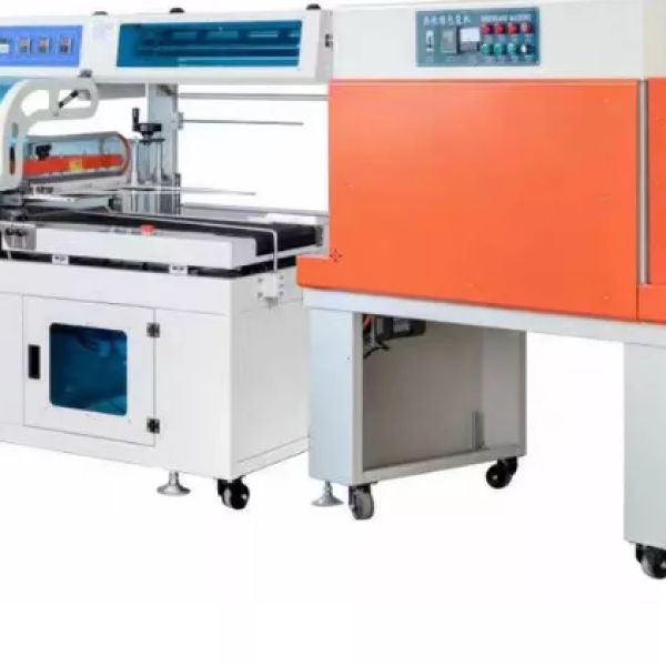 全自动高速封切机450边封热收缩膜机热塑封pof塑膜套袋包装机