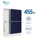 Tấm pin mặt trời Trina 450w 455w 144 Mô-đun bố trí Mono